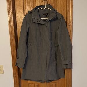 Kirkland Signature Women's Charcoal Trench Coat